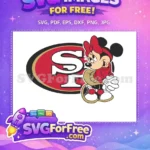 Free Smiling Minnie Free 49ers Logos Movie Free SVG - Instant Download