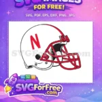 Free Nebraska Helmet Free Red Grill Sport Logos Free SVG - Instant Download