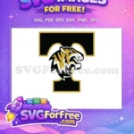 Free Roaring Tiger Head Free Black Gold Sport Logos Free SVG - Instant Download