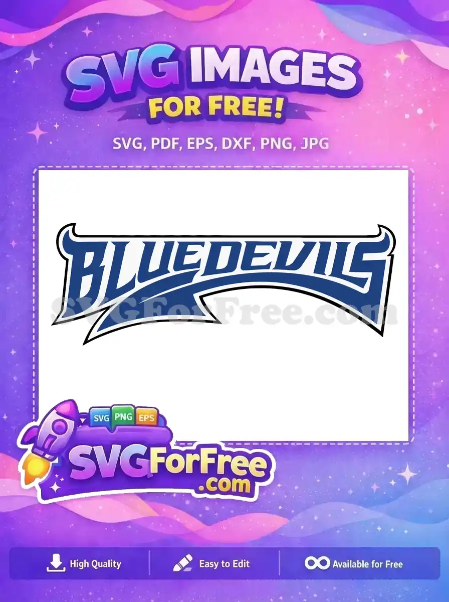 Free Blue Devils Horns Free Sport Logos Team Free SVG