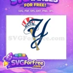 Free US Flag Hat Free Baseball Bat Sport Logos Free SVG - Instant Download