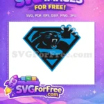 Free Roaring Panther Free Claw Marks Sport Logos Free SVG - Instant Download