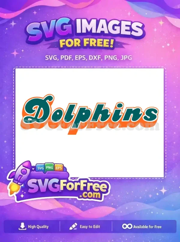Free Teal Orange Free Miami Dolphins Sport Free SVG