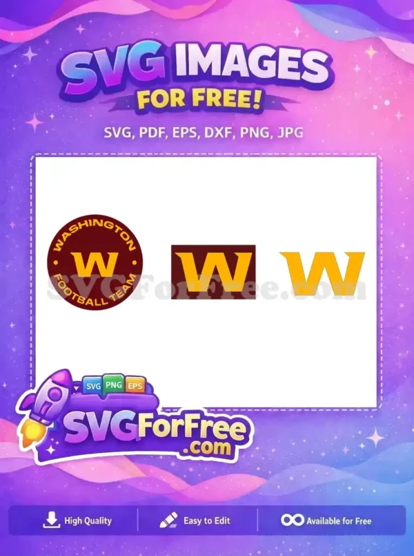 Free Gold Letter Free Washington Team Sport Free SVG