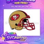 Free Gold Helmet Free Red Mask San Francisco Free SVG - Instant Download