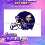 Free Purple Helmet Free Viking Logo Sport Free SVG - Instant Download