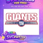 Free Giants White Letters Free NY Logo Sport Free SVG - Instant Download