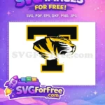 Free Fierce Roaring Free Yellow Tiger Sport Free SVG - Instant Download