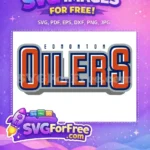 Free Edmonton Oilers Letters Free Orange Navy Sport Logos Free SVG - Instant Download