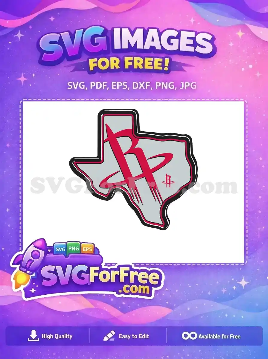 Free Houston Rockets Logo Free Texas State Sport Free SVG