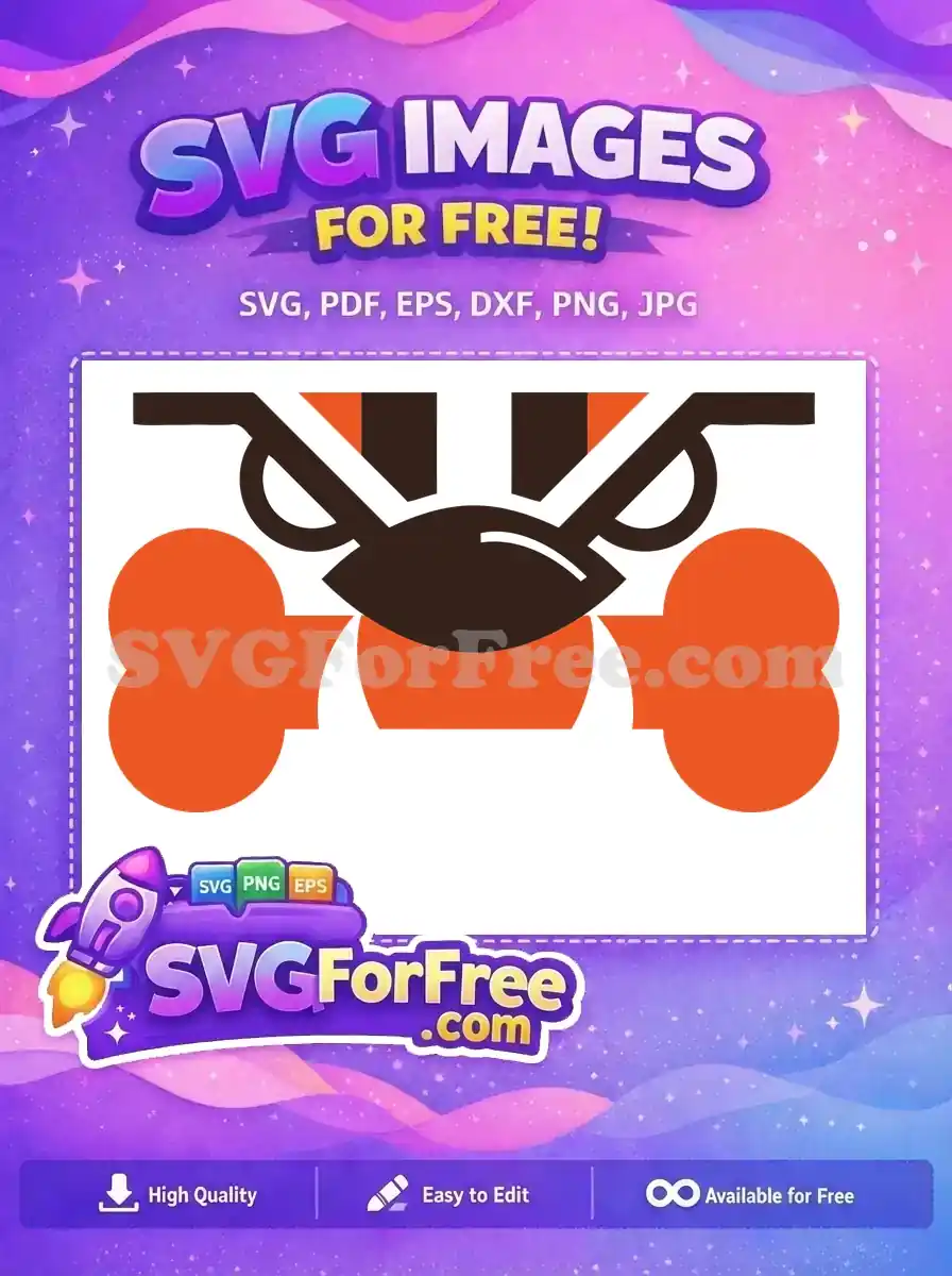 Free Aggressive Eyebrows Free Orange Bones Sport Logos Free SVG