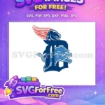 Free Red Wings Free Lion Blue Detroit Free SVG - Instant Download