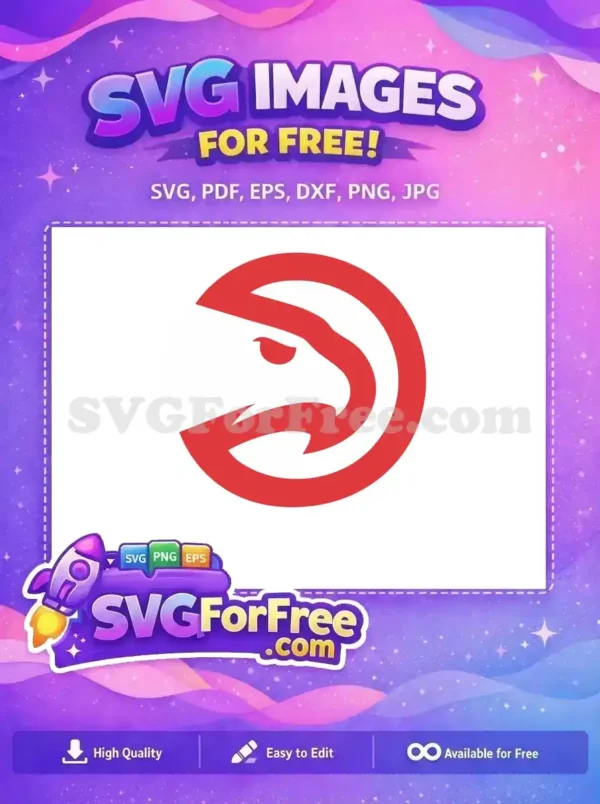 Free Red Hawk Head Free Sport Logos Atlanta Free SVG