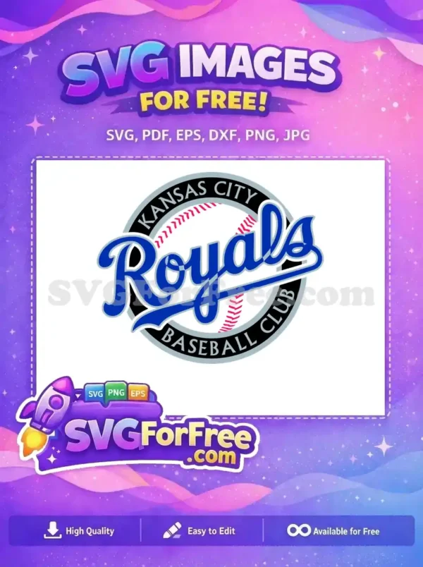 Free Blue Royals Free Baseball Logo Sport Free SVG