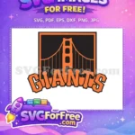 Free Orange Giants Free Golden Gate Sport Free SVG - Instant Download