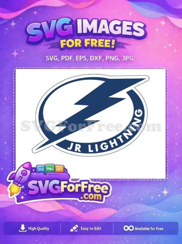 Free Dark Blue Lightning Free Sport Logo Design Free SVG