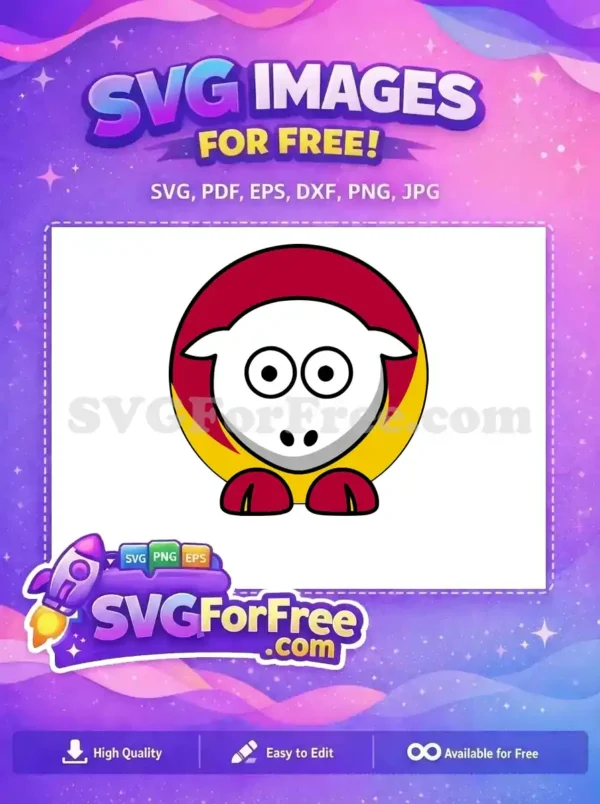 Free Cute Sheep Free Sport Logos Character Free SVG