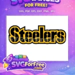 Free Pittsburgh Steelers Text Free Gold Symbol Sport Free SVG - Instant Download