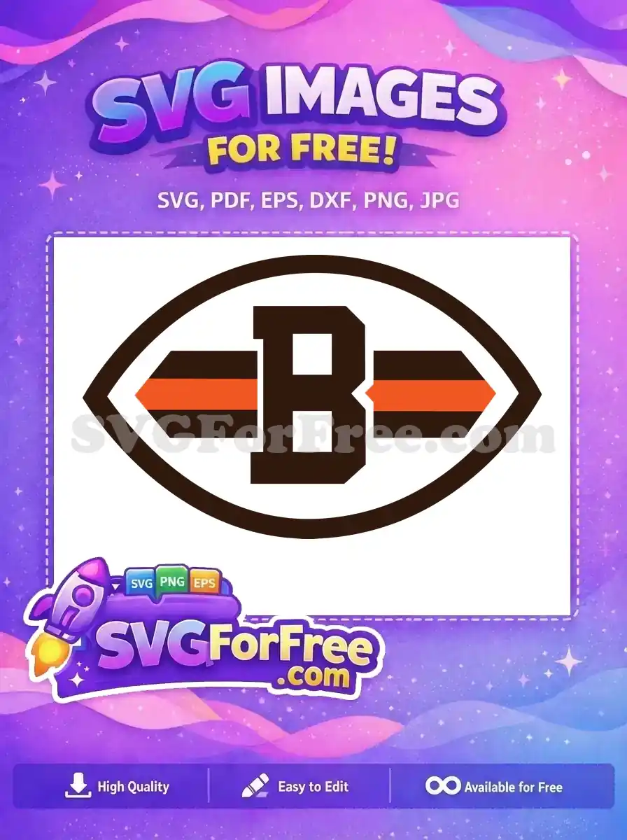 Free Brown Orange Arrow Free Letter B Logo Free SVG