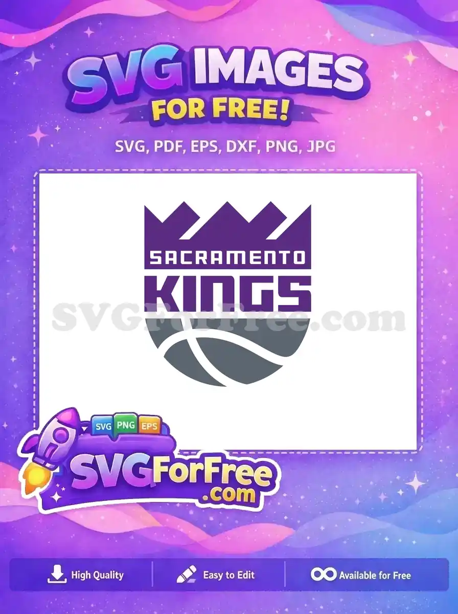 Free Purple Crown Free Sacramento Kings Sport Free SVG