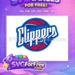 Free Los Angeles Free Clippers Blue Red Sport Free SVG - Instant Download