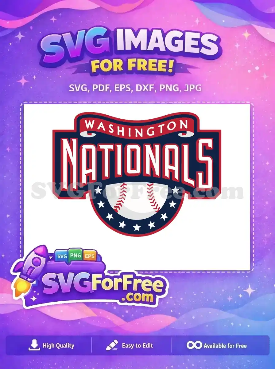 Free Patriotic Baseball Free Nationals Logo Sport Free SVG