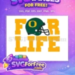 Free Green Helmet Free Yellow Letters For Life Free SVG - Instant Download