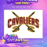 Free Maroon Cavaliers Free Crossed Swords Sport Free SVG - Instant Download