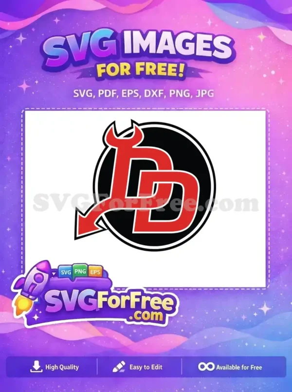 Free Red Devil Horns Free Black Circle Sport Logos Free SVG