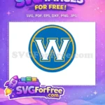 Free White Letter Free Blue Golden State Free SVG - Instant Download