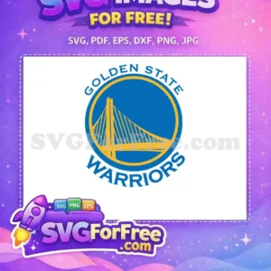 Free Blue Golden State Free Warriors Logo Free SVG 1