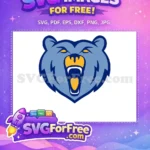 Free Angry Grizzly Free Roaring Sport Logo Free SVG - Instant Download