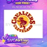 Free Cleveland Cavaliers Logo Free Maroon Gold Mascot Free SVG - Instant Download