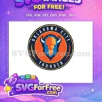 Free Orange Buffalo Free Oklahoma City Thunder Free SVG - Instant Download