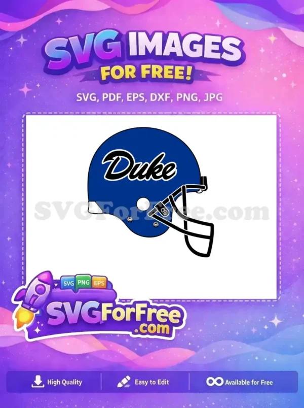 Free Duke Helmet Free Sport Logos Team Free SVG