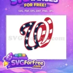 Free Patriotic Stars Free Bold Stripes Washington Free SVG - Instant Download