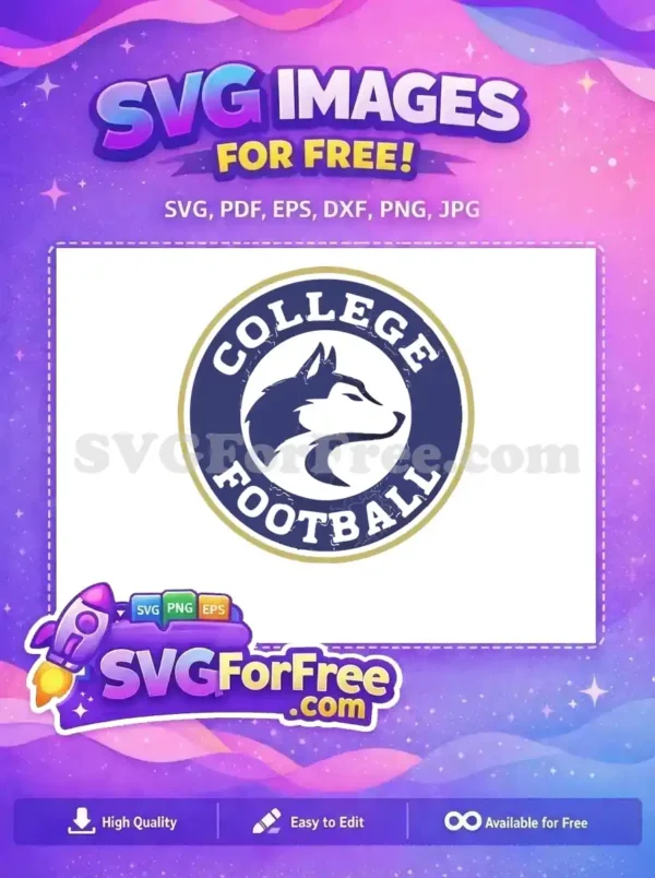 Free Husky Mascot Free College Football Sport Logos Free SVG