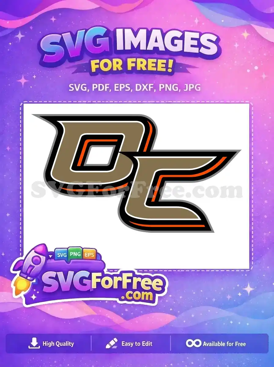 Free Brown Orange Letters Free Sport Logos Free SVG