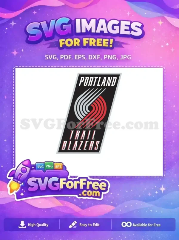 Free Portland Detail Free Trailblazers Logo Sport Free SVG