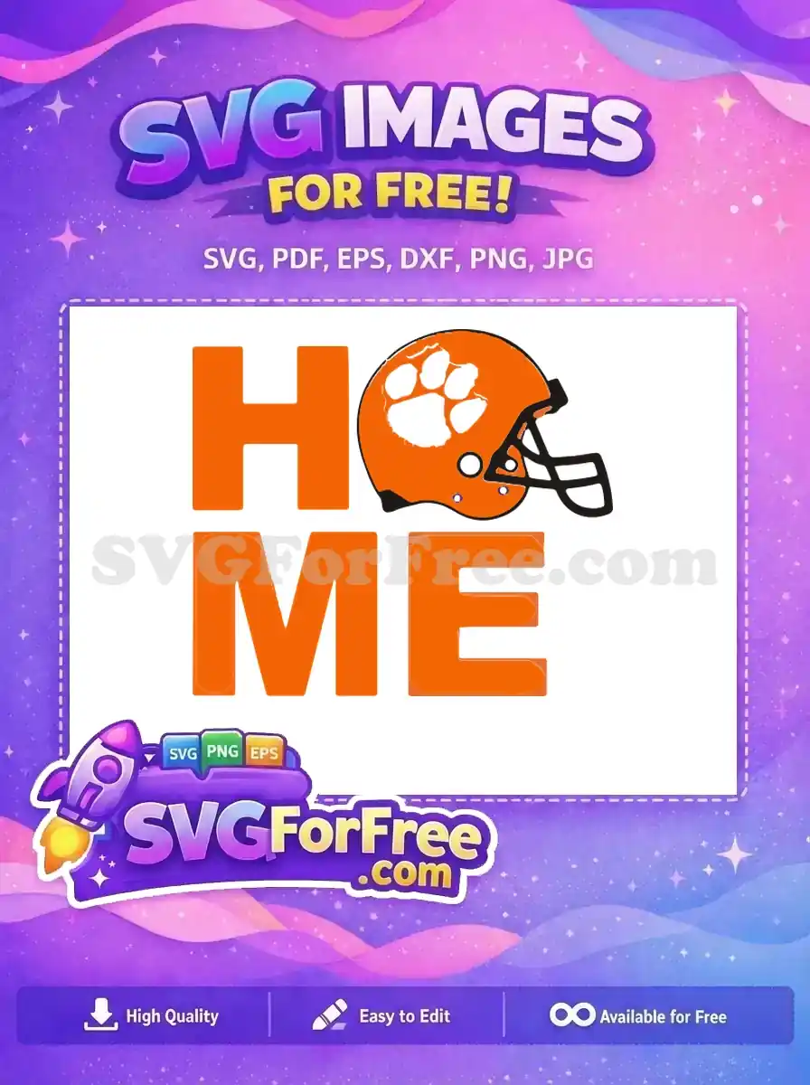 Free Orange Helmet Free Paw Home Design Free SVG