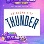 Free Oklahoma City Free Thunder Sport Logos Free SVG - Instant Download