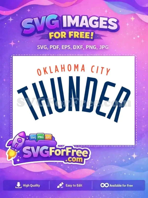 Free Oklahoma City Free Thunder Sport Logos Free SVG