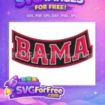 Free Crimson Tide Letters Free Alabama Sport Logos Free SVG - Instant Download