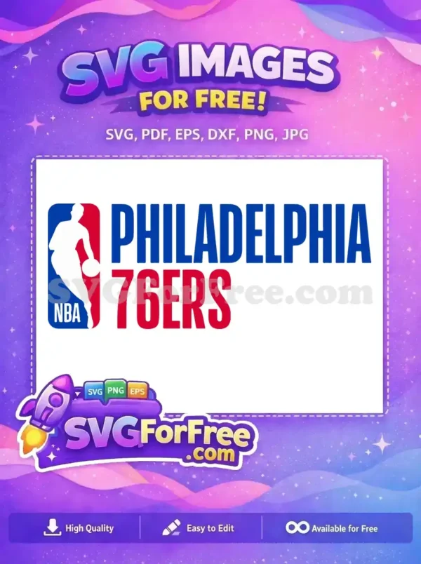 Free Philadelphia 76ers Logo Free NBA Free Sport Logos SVG