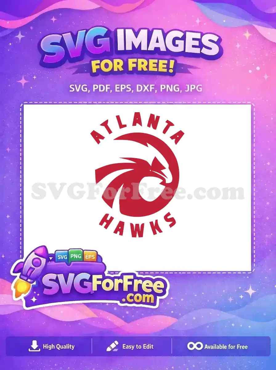 Free Red Bird Free Atlanta Hawks Sport Free SVG