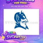 Free Blue Devil Profile Free Sport Logos Design Free SVG - Instant Download