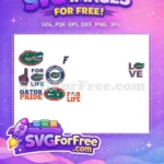 Free Gator Head Free Football Gator Pride Love Free SVG - Instant Download