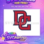 Free Red DC Logo Free Sport Logos Graphic Free SVG - Instant Download