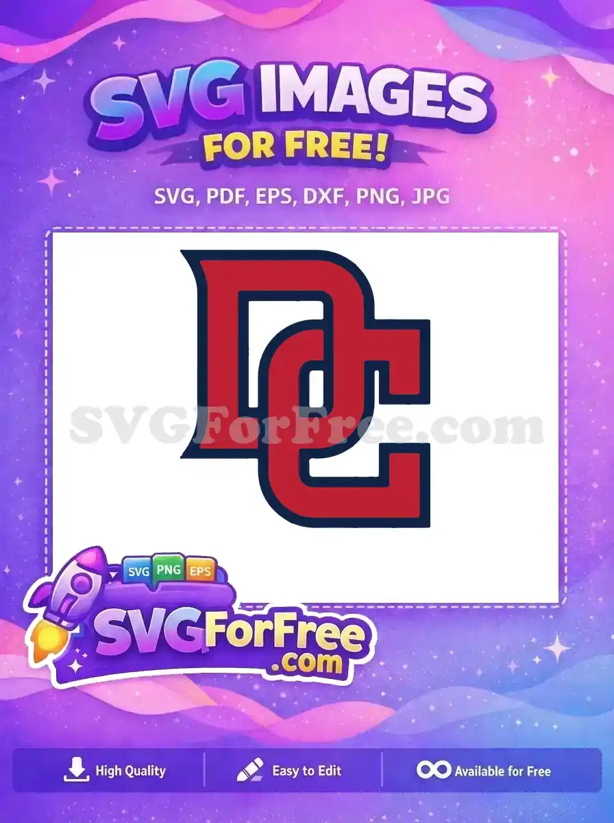 Free Red DC Logo Free Sport Logos Graphic Free SVG