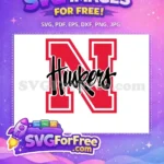 Free Nebraska Huskers N Logo Free College Sports Free SVG - Instant Download